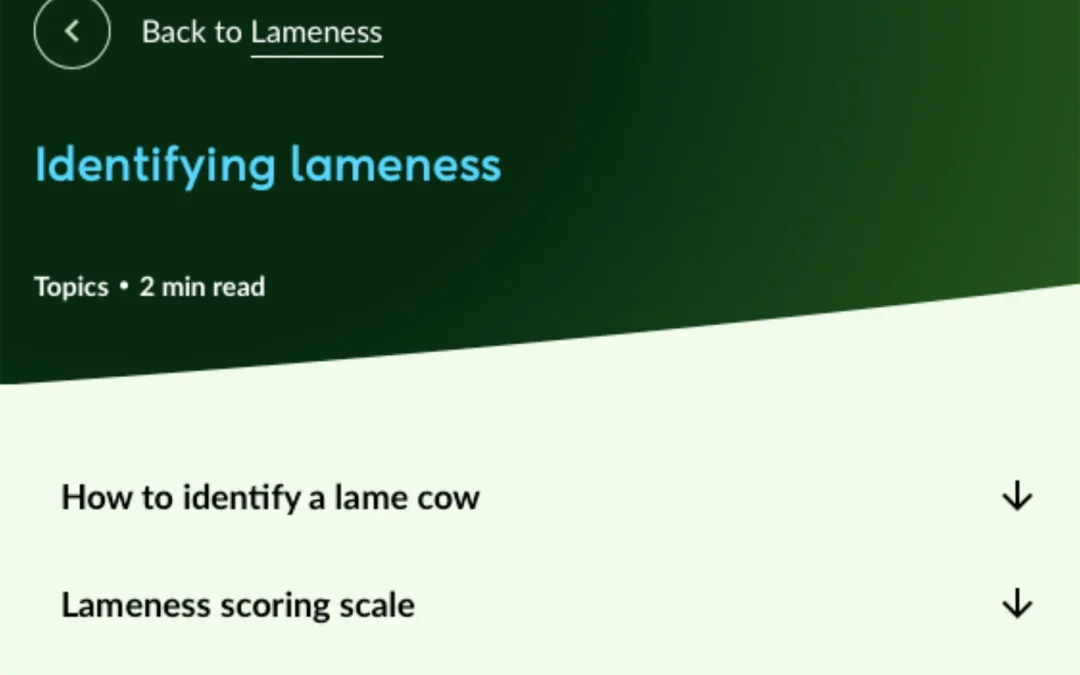 Identifying Lameness